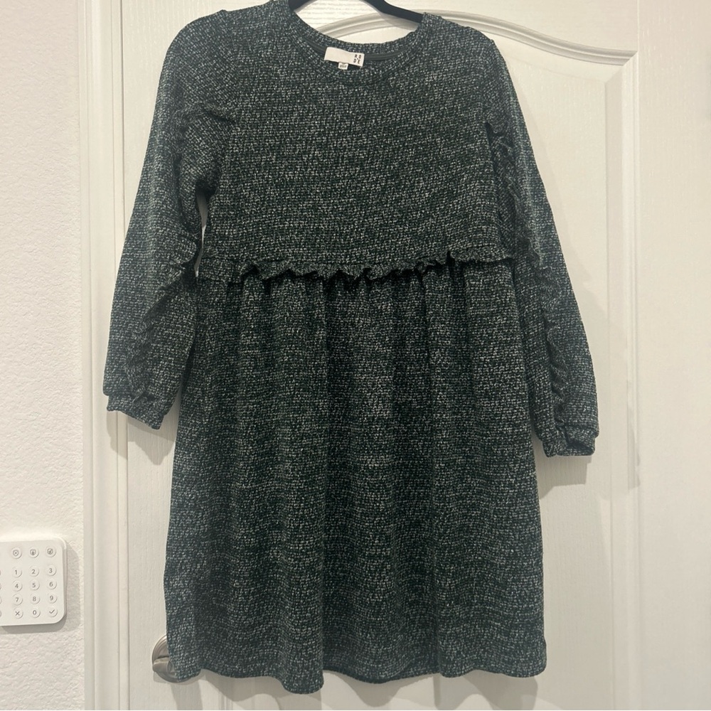 Anthropologie RO + DE Stella Long Sleeve Ruffled Sweater Knit Dress Size SP